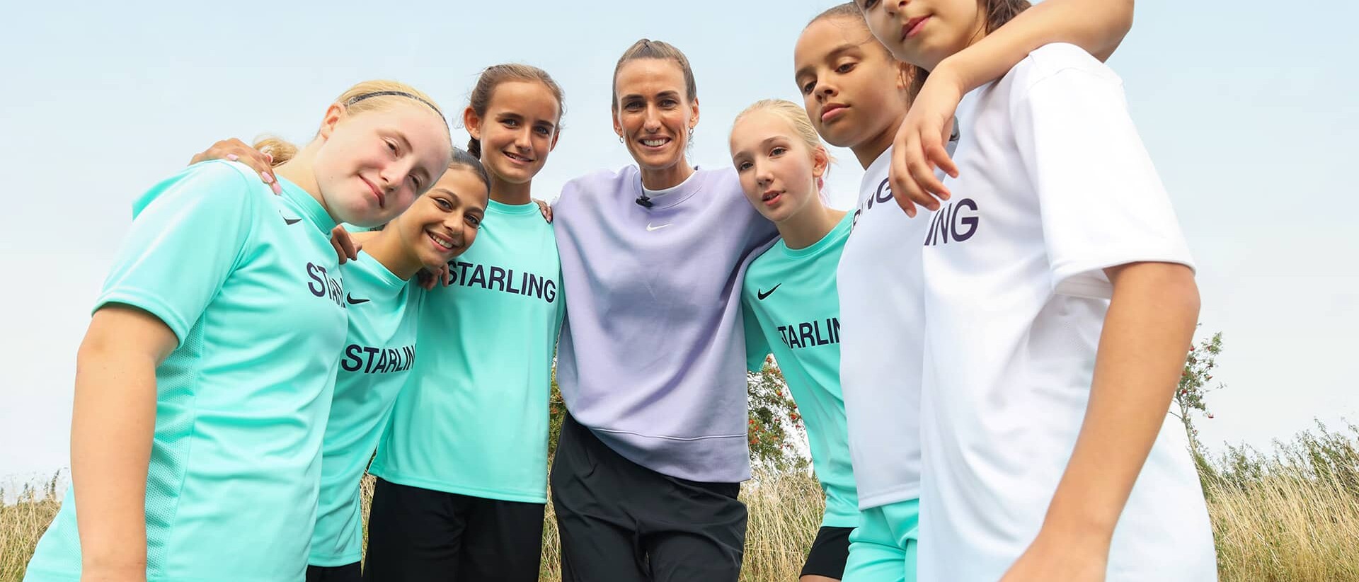 Group of young girls