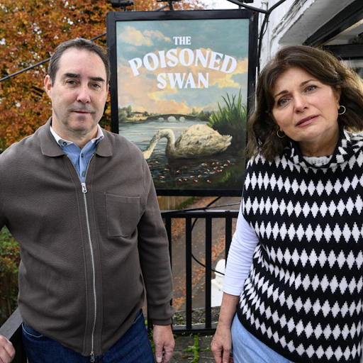 Poisoned swan pub sign