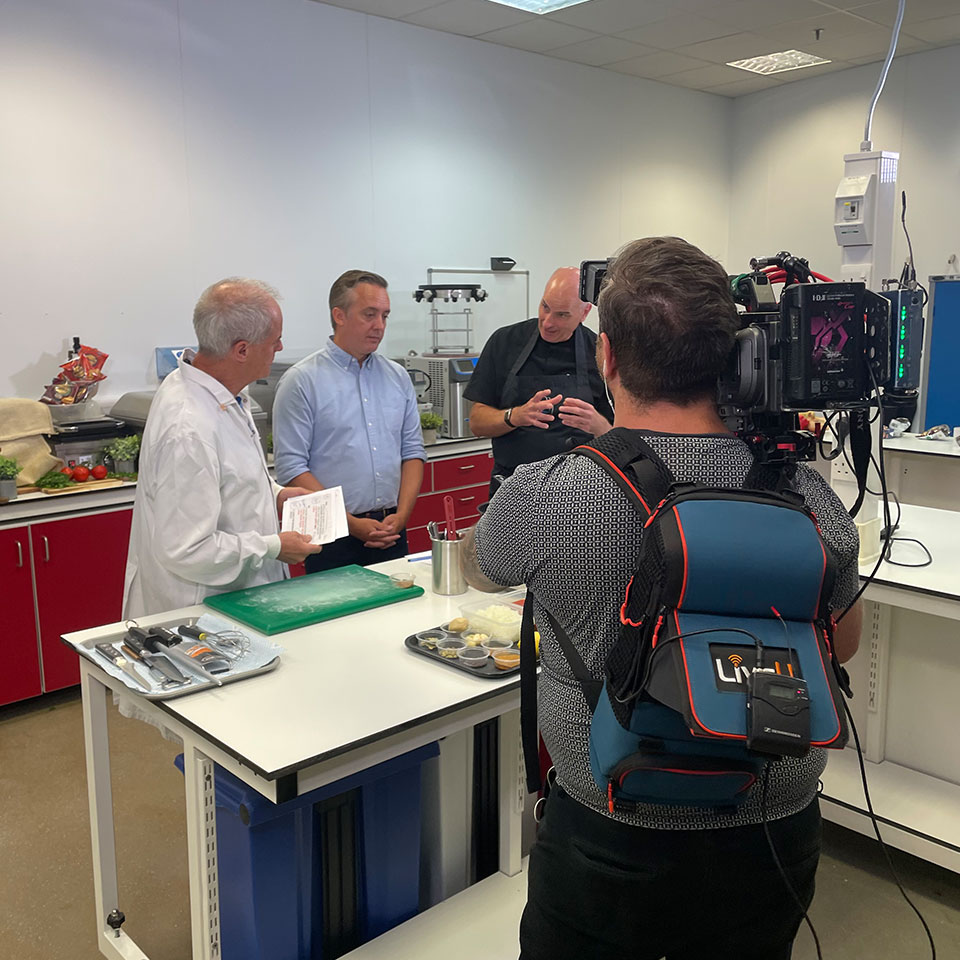 This Morning segment being filmed